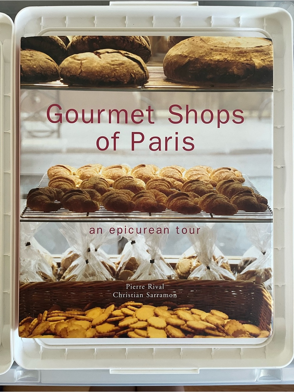 Vintage Gourmet Shops of Paris book— Brown & White Parisian Bakes